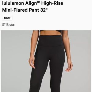 lululemon Align™ High-Rise Mini-Flared Pant 32"